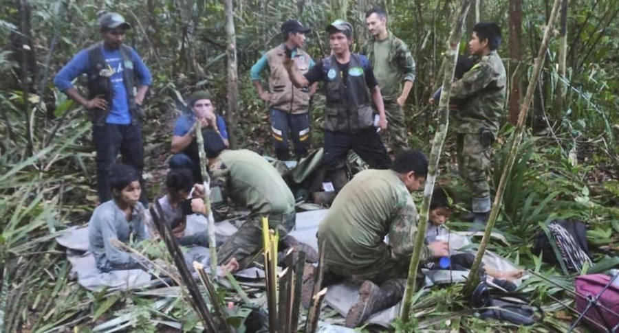 Colombia công bố video giải cứu 4 đứa trẻ trong rừng Amazon