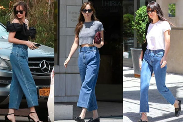 Phong cách diện quần jeans đơn giản mà đẹp của Dakota Johnson
