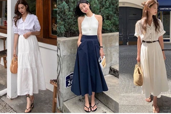 10 set chân váy theo phong cách tối giản