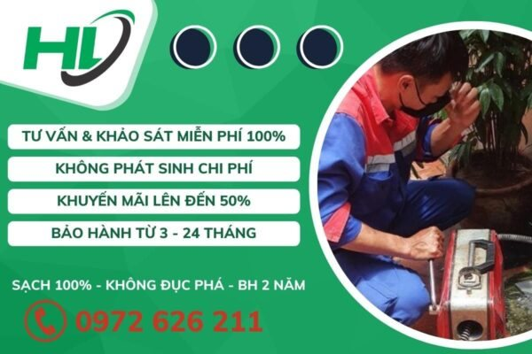 Công ty Hoàng Long‏ - Đơn vị thông tắc cống chất lượng tại Hà Nội