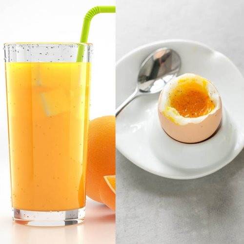 Ăn trứng gà luộc và uống nước cam có kỵ không?
