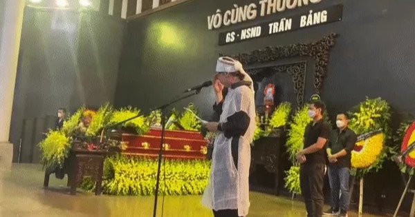 Đạo diễn Trần Lực bật khóc tiễn biệt bố - NSND Trần Bảng