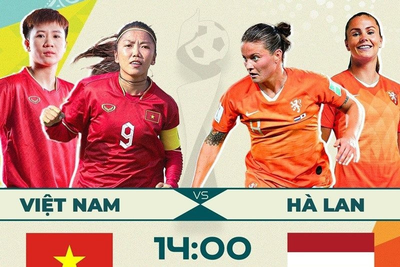Link xem trực tiếp tuyển nữ Việt Nam vs tuyển nữ Hà Lan