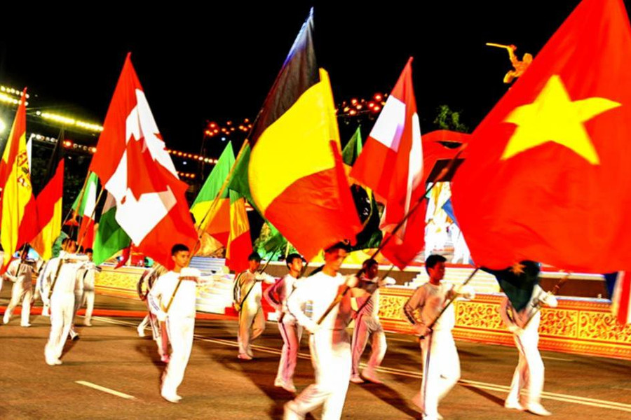 Hàng nghìn võ sư tham gia Liên hoan Quốc tế võ cổ truyền Việt Nam