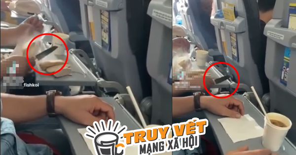 Hành khách vô tư dùng dao gọt trái cây trên máy bay