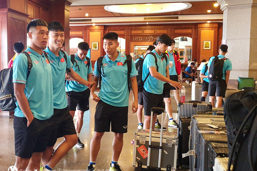 Đội tuyển U23 Việt Nam có mặt ở địa điểm tổ chức giải U23 Đông Nam Á 2023