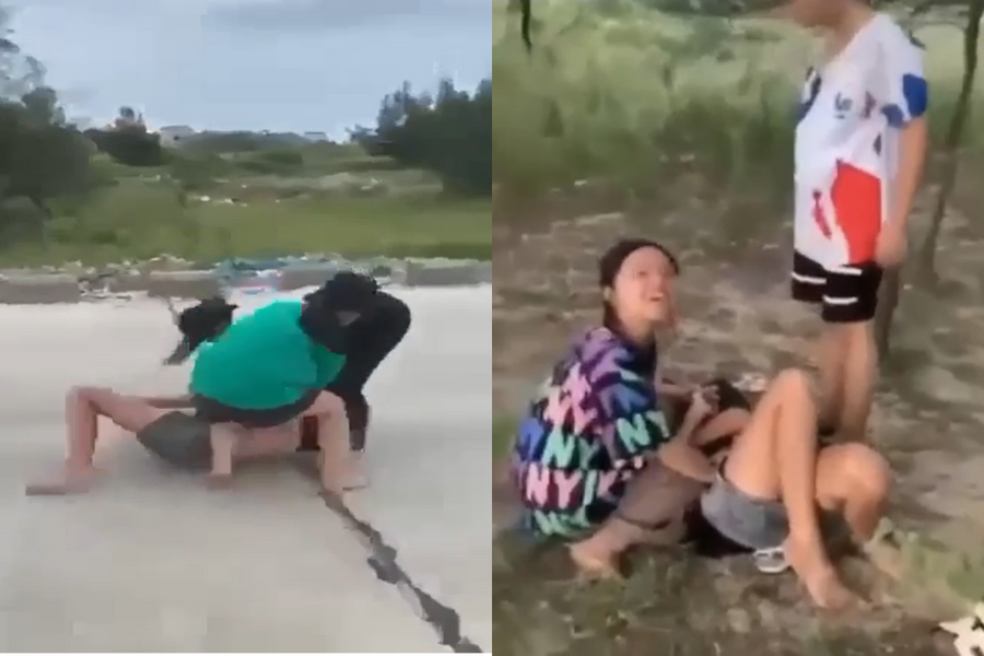Xác minh clip nữ sinh lớp 8 ở Hà Tĩnh bị bạn hẹn ra bờ đê đánh đập, lột quần áo