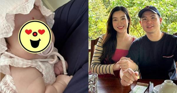 Hoa hậu Đỗ Mỹ Linh lần đầu công khai con gái trên mạng xã hội, ái nữ cực bụ bẫm, dễ thương