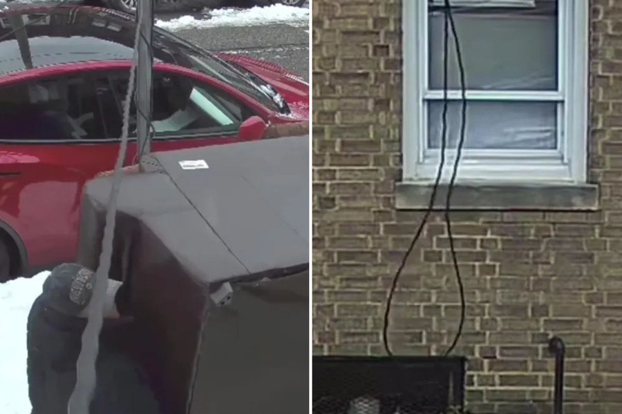 Chủ xe điện Tesla sạc pin tại nhà khiến hàng xóm 'tức mắt'