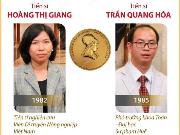 Hai nhà khoa học Việt Nam được nhận giải thưởng của Viện Hàn lâm Pháp