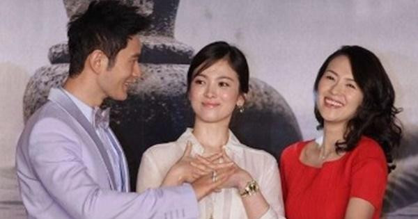 Ảnh cũ bất ngờ nóng trở lại: Huỳnh Hiểu Minh, Song Hye Kyo và Chương Tử Di đều đã ly hôn