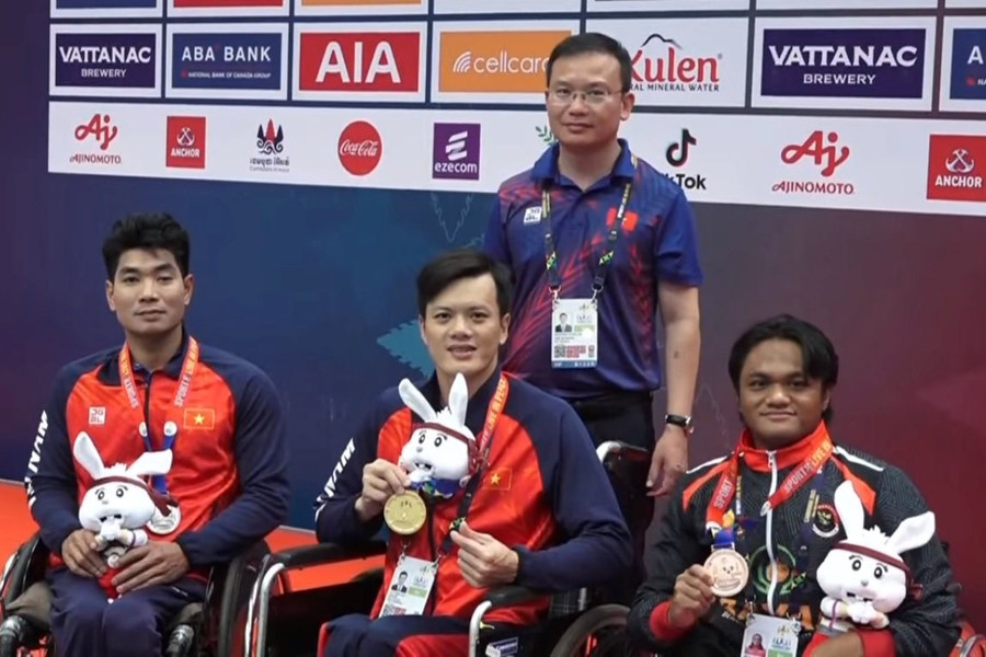 Bảng tổng sắp huy chương Asian Para Games 4 mới nhất: HCV đầu tiên cho Đoàn thể thao NKT Việt Nam 
