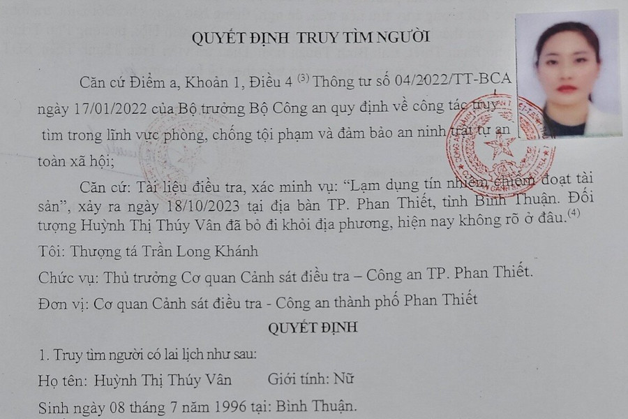 ‘Ôm’ hơn 19 tỷ đồng, vợ chồng chủ hụi ở Bình Thuận nghi bỏ trốn sang nước ngoài