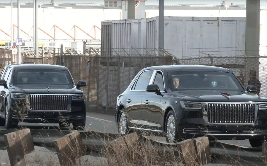 Cận cảnh xe limousine chống đạn Hongqi N701 của Chủ tịch Trung Quốc tại Mỹ