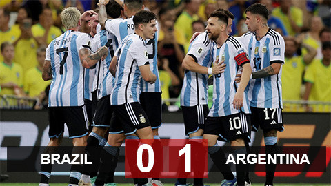 Kết quả Brazil 0-1 Argentina: Bản lĩnh của nhà ĐKVĐ thế giới