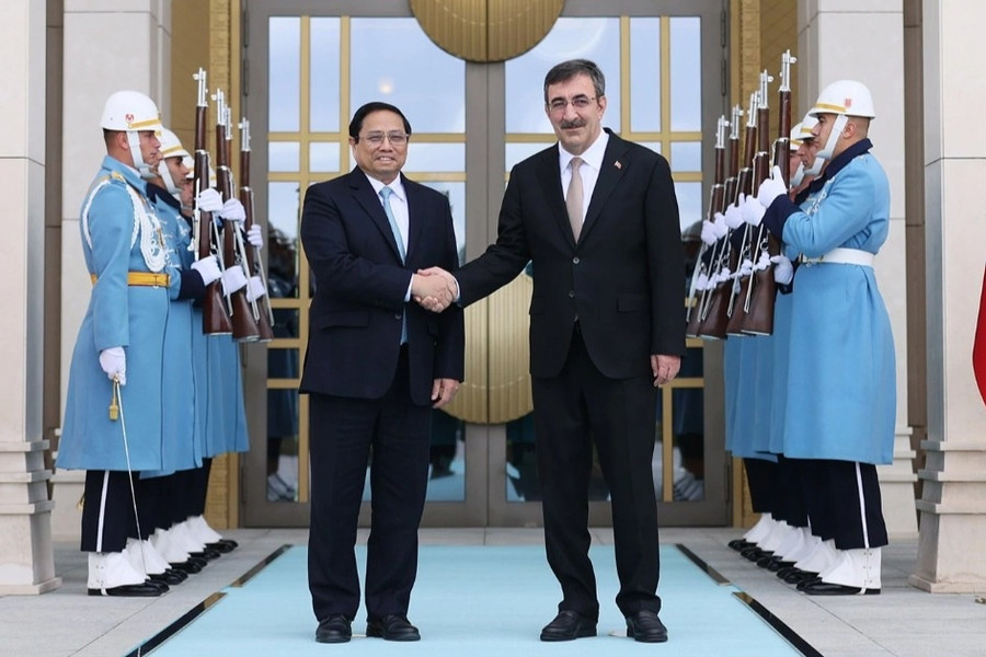 Lễ đón chính thức Thủ tướng Phạm Minh Chính tại Phủ Tổng thống Thổ Nhĩ Kỳ