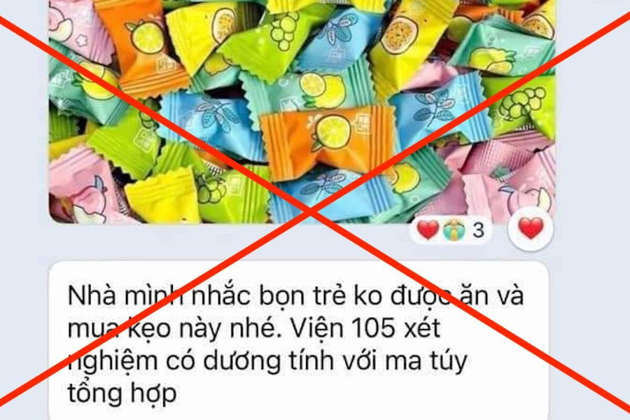 Xử phạt người tung tin thất thiệt học sinh ăn kẹo chứa ma tuý ở Hà Nội