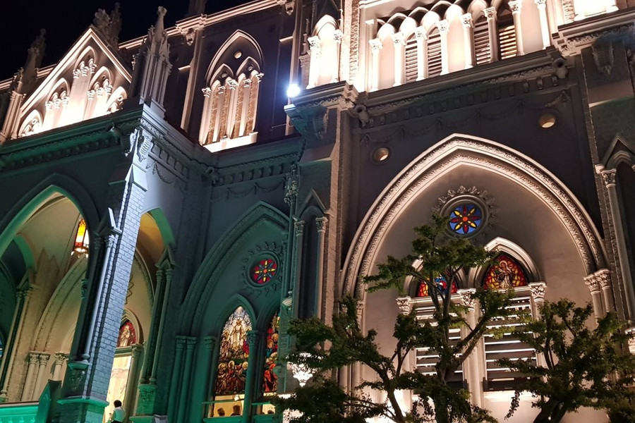Nhà thờ kiến trúc Gothic tráng lệ ở Bà Rịa - Vũng Tàu mùa Giáng Sinh