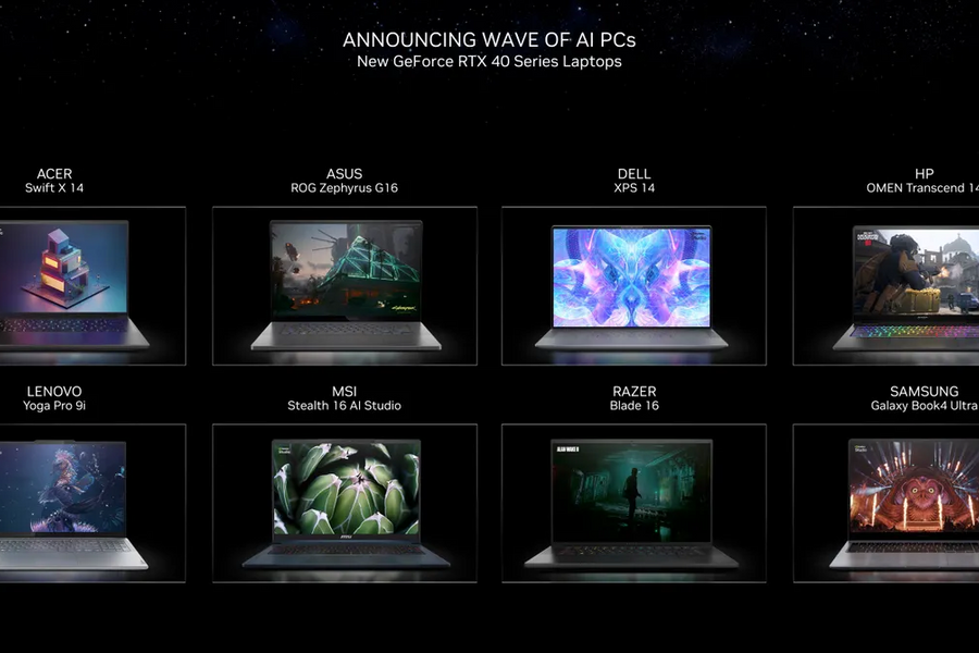 CES 2024: Nvidia công bố bộ ba chip mới cho AI PC
