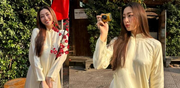 Tin showbiz ngày 19/1: Hoa hậu Lương Thùy Linh thướt tha trong tà  áo dài Tết