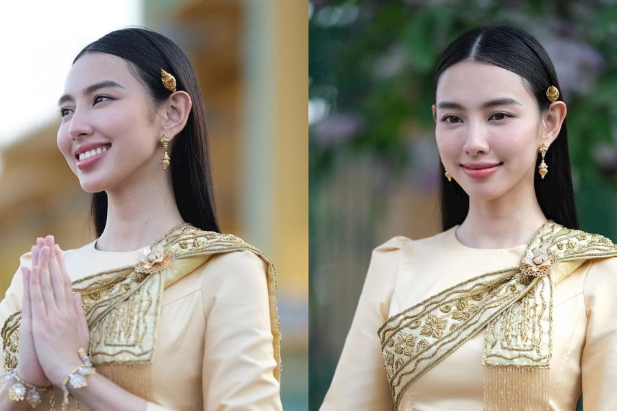 Hoa hậu Thùy Tiên: Đẹp xuất thần khi diện trang phục truyền thống Campuchia