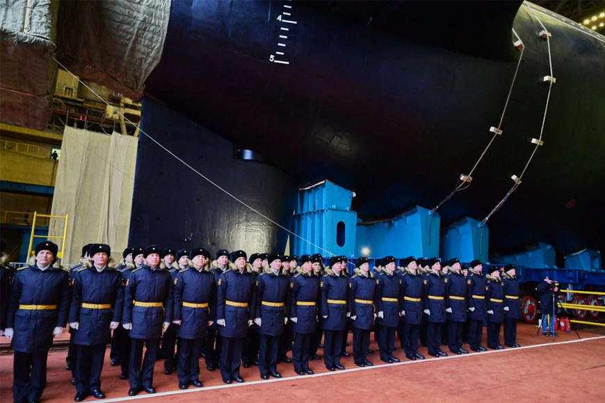 Quân sự thế giới hôm nay (10-2): Nga hạ thủy tàu ngầm hạt nhân Knyaz Pozharsky