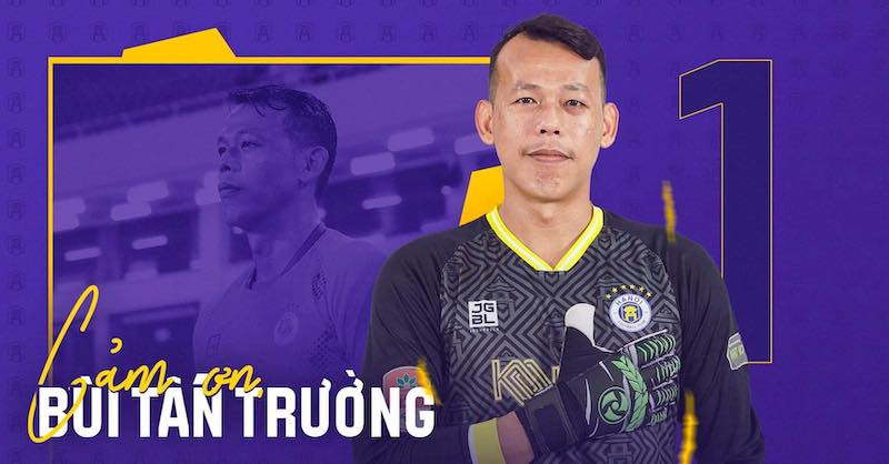 Thủ môn Bùi Tấn Trường chia tay Hà Nội FC