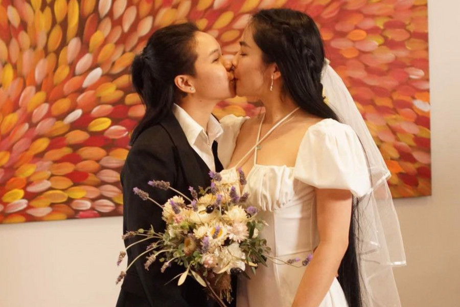 Chuyện tình đẹp của 'công chúa tóc mây' Việt và bếp trưởng đồng giới