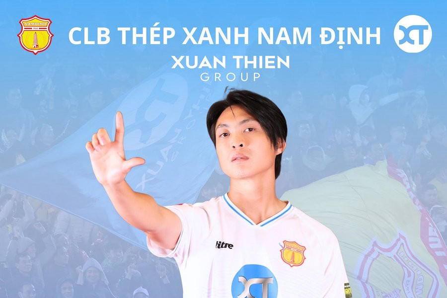 Tiền vệ Tuấn Anh gia nhập câu lạc bộ Nam Định