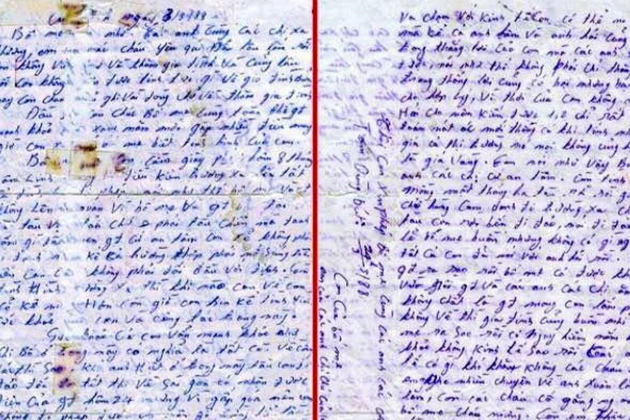 Lá thư cuối cùng của liệt sỹ Trần Văn Bảy từ đảo Gạc Ma gửi về gia đình