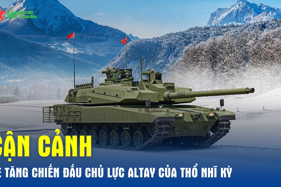 Cận cảnh xe tăng chiến đấu chủ lực Altay của Thổ Nhĩ Kỳ