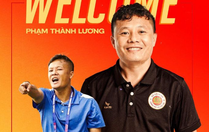 Phạm Thành Lương làm trợ lí cho huấn luyện viên Kiatisak tại Công an Hà Nội