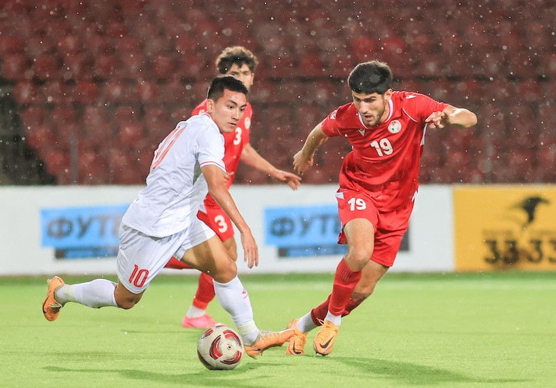 U23 Việt Nam bất bại sau 2 trận đấu với U23 Tajikistan