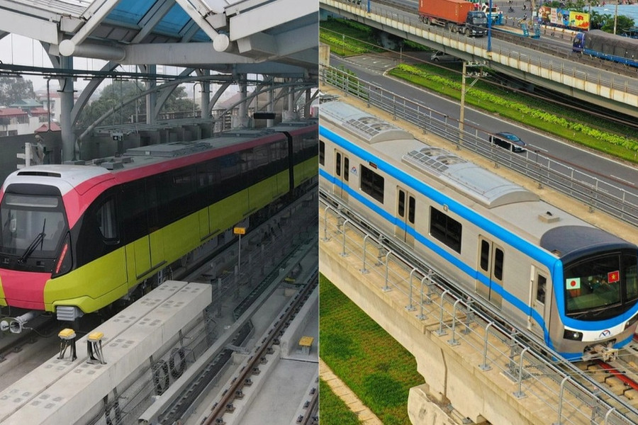 So sánh 2 tuyến metro sắp chạy tại Hà Nội và TPHCM