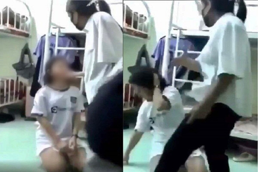 Nữ sinh lớp 10 ở Kon Tum bị bạn bắt quỳ gối, đánh tới tấp vào mặt