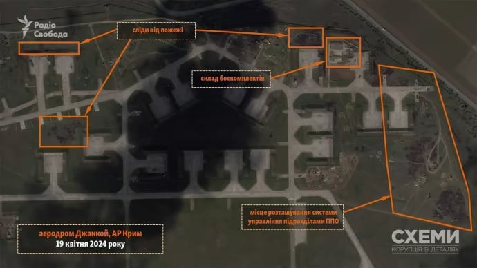 Hình ảnh vệ tinh hé lộ các hệ thống phòng không Nga bị phá hủy ở Crimea