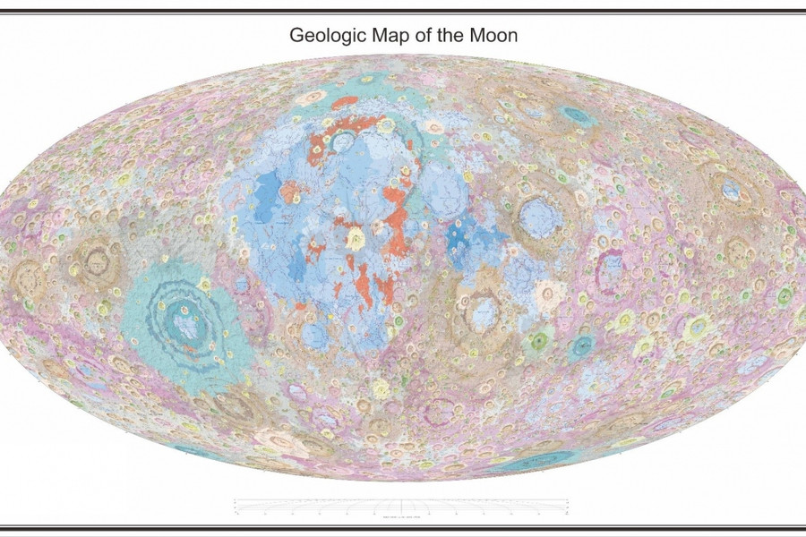 Trung Quốc công bố bản đồ địa chất Mặt Trăng thu từ chương trình Hằng Nga