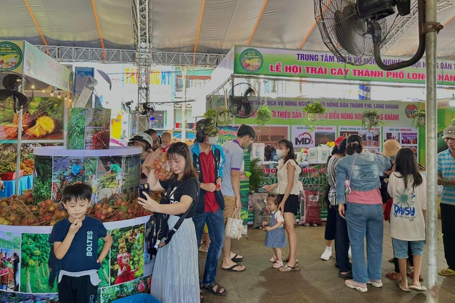 Nông dân livestream bán hàng tại 'thủ phủ' trái cây Đông Nam Bộ