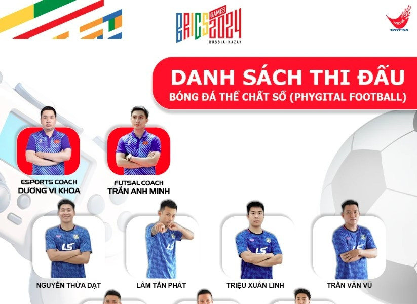 Vietnamese phygital football team ready to compete in BRICS Games 2024