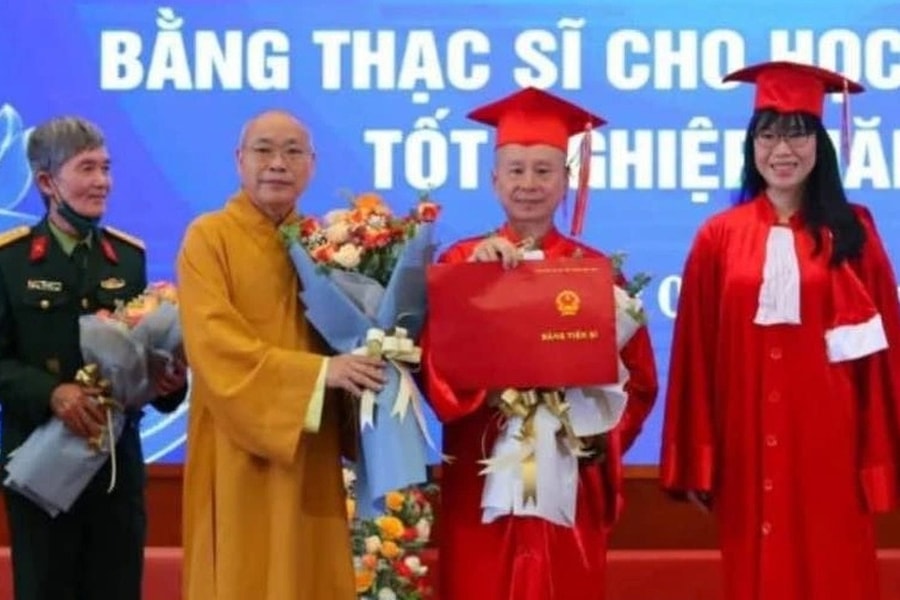 Đại học Luật Hà Nội nói về bằng tiến sĩ của Thượng tọa Thích Chân Quang