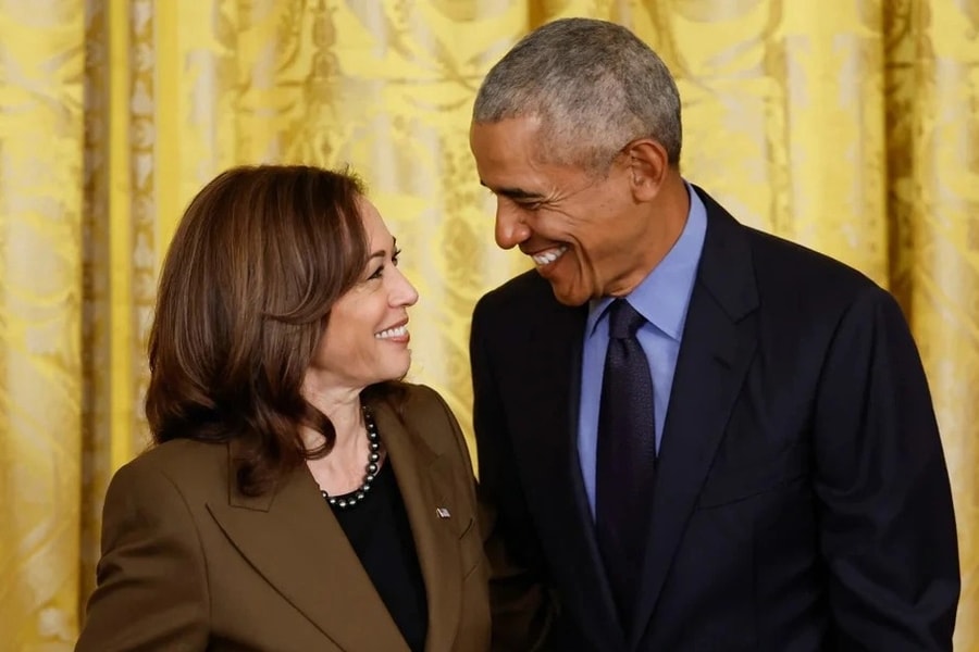 Ông Obama ủng hộ bà Harris tranh cử tổng thống Mỹ