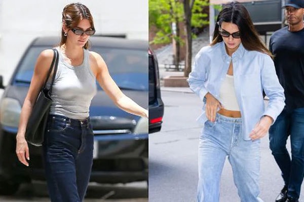 10 cách mặc quần jeans trẻ trung, dễ áp dụng của Kendall Jenner