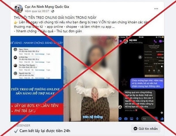 Người dân tuyệt đối không tin vào dịch vụ 'hỗ trợ lấy lại tiền lừa đảo' trên MXH