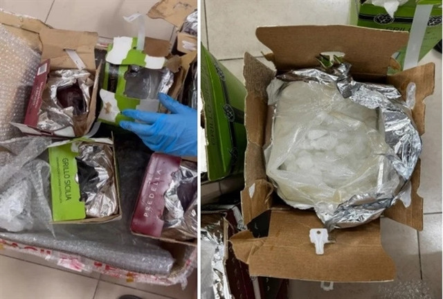 Hà Nội police found 100kg of drug hidden in wine bottles