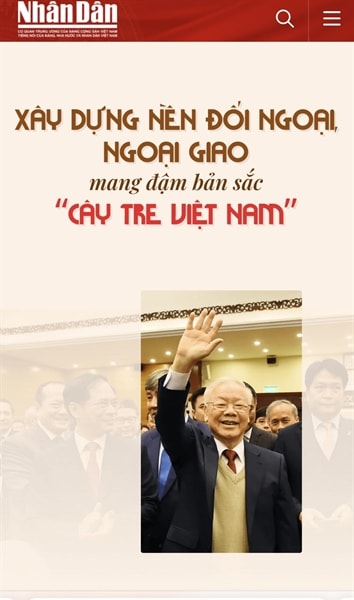 Special information page on late Party leader Nguyễn Phú Trọng launched