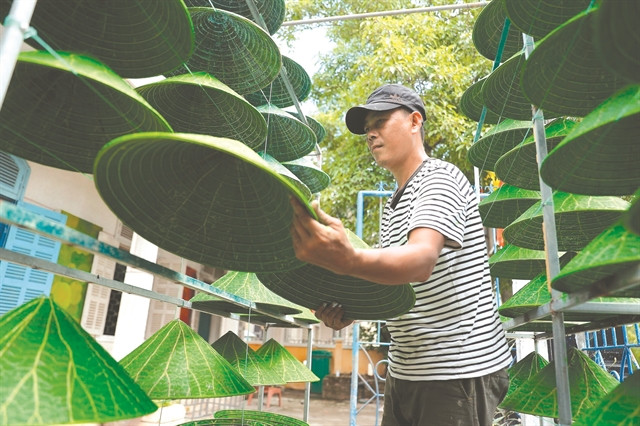 Turning lotus leaves into souvenirs