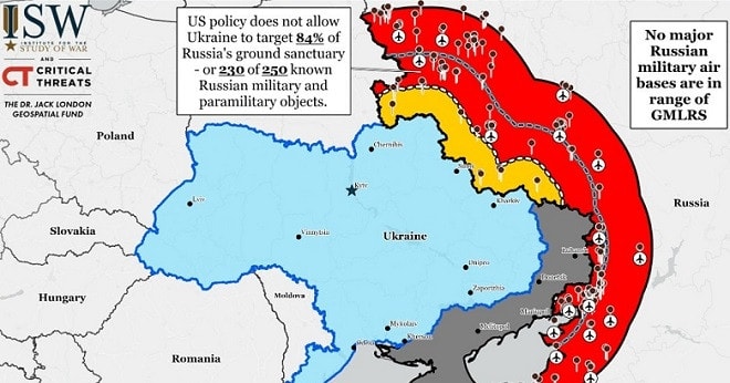 Hàng trăm cơ sở của Nga nằm trong tầm bắn tên lửa Mỹ cấp cho Ukraine