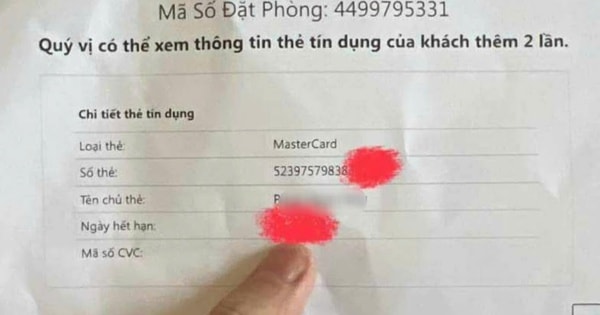 Chủ thẻ tín dụng tá hỏa vì lộ thông tin khi đặt phòng khách sạn