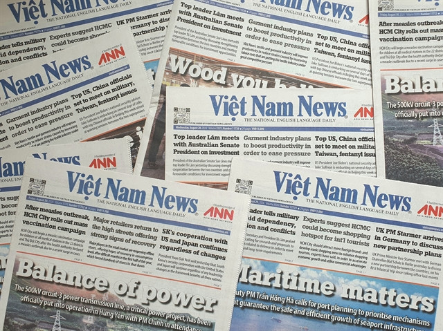 Việt Nam News' publications during National Day holiday