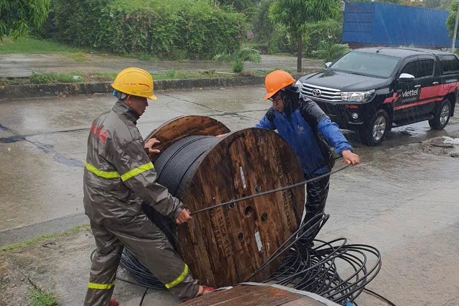 Bưu chính, viễn thông khôi phục sau bão Yagi